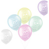 Ballonnen Pastel 21 Jaar - 30cm - 6 stuks