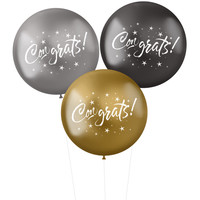 Ballonnen XL 'Congrats!' Electrum