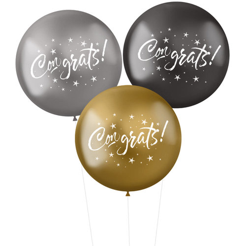 Ballonnen XL 'Congrats!' Electrum 