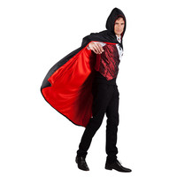 thumb-Cape Twilight zwart/rood omkeerbaar (170 cm)-1