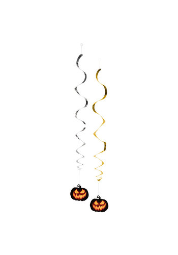 Decoration swirls Creepy Pumpkin 2 st (85 cm) 