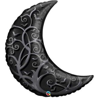 Qualatex Folieballon Black Goth Crescent Moon - 89cm
