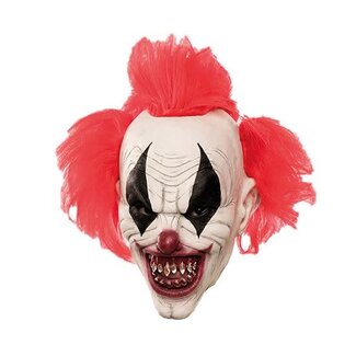 Fyasa Masker Duivelse Clown met Punk Haar