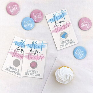 Haza-Witbaard Kraskaart Gender Reveal - Boy - 10st