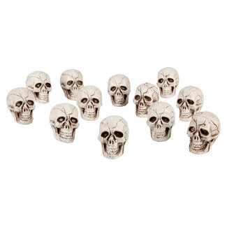 Boland Set 12 Schedeltjes - 4 x 3 cm
