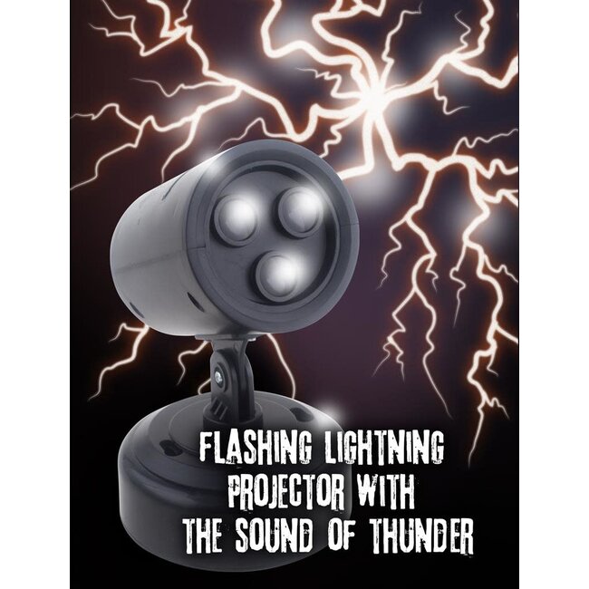 Projector met bliksem en donder