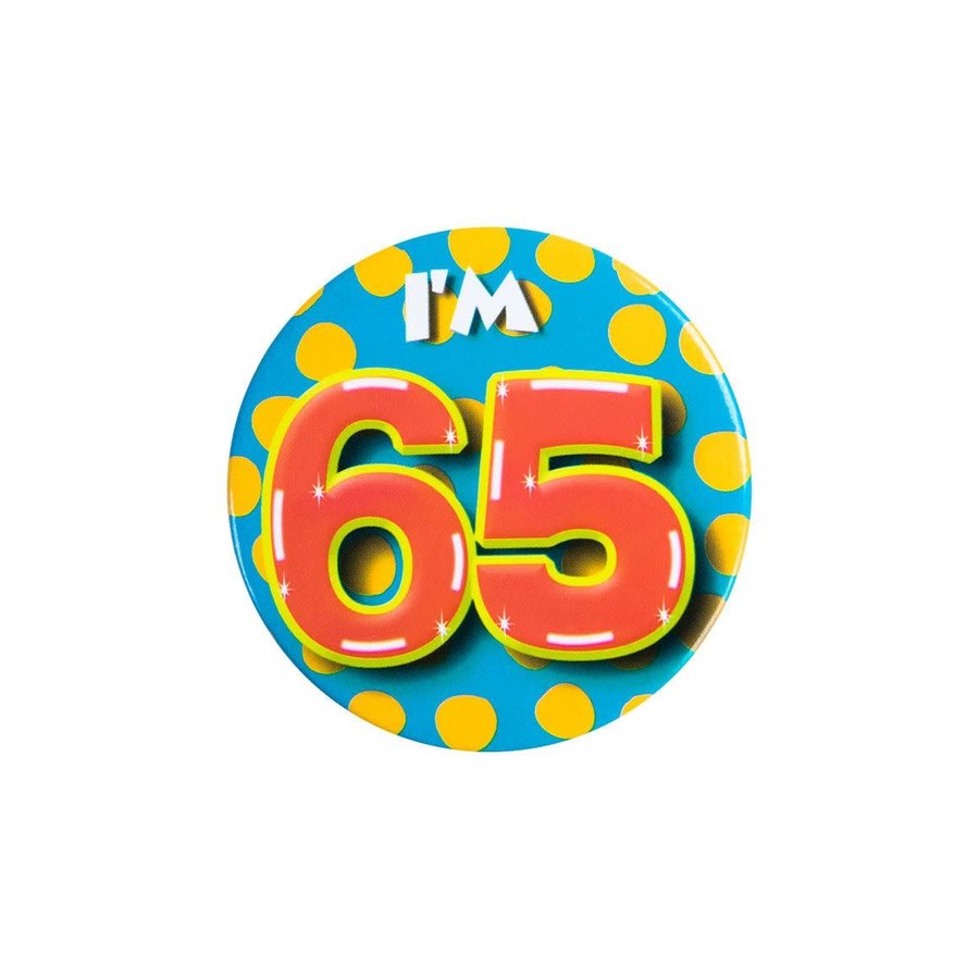 Button - I'm 65-1