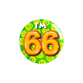 Paperdreams Button - I'm 66