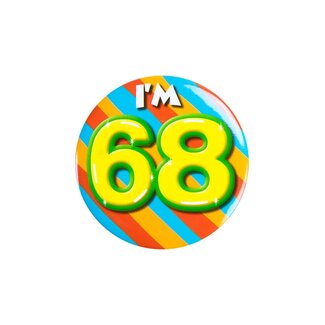 Paperdreams Button - I'm 68