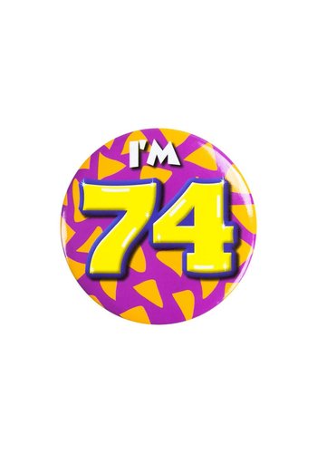 Button - I'm 74 