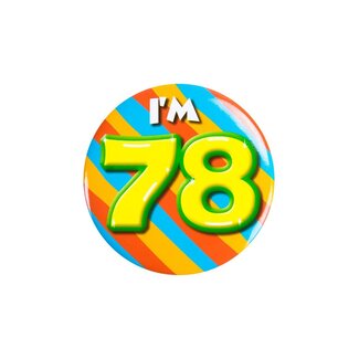 Paperdreams Button - I'm 78