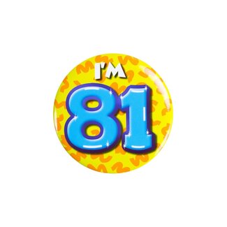 Paperdreams Button - I'm 81