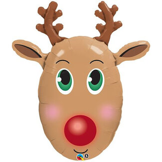 Qualatex Folieballon Red Nose Reindeer - 91cm