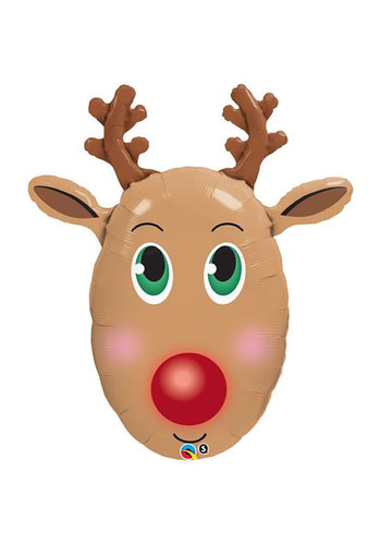 Folieballon Red Nose Reindeer - 91cm 