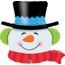 Qualatex Folieballon Smiling Snowman