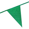Globos Glitter vlaggenlijn Groen - 6 meter - 20x30