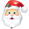 Qualatex Folieballon Curious Santa Head