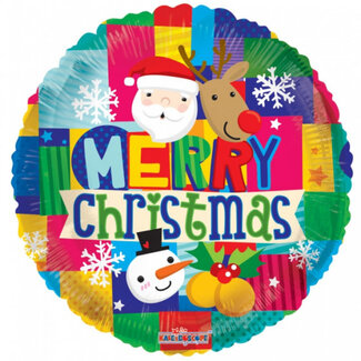 Qualatex Folieballon Christmas Collage - 45cm