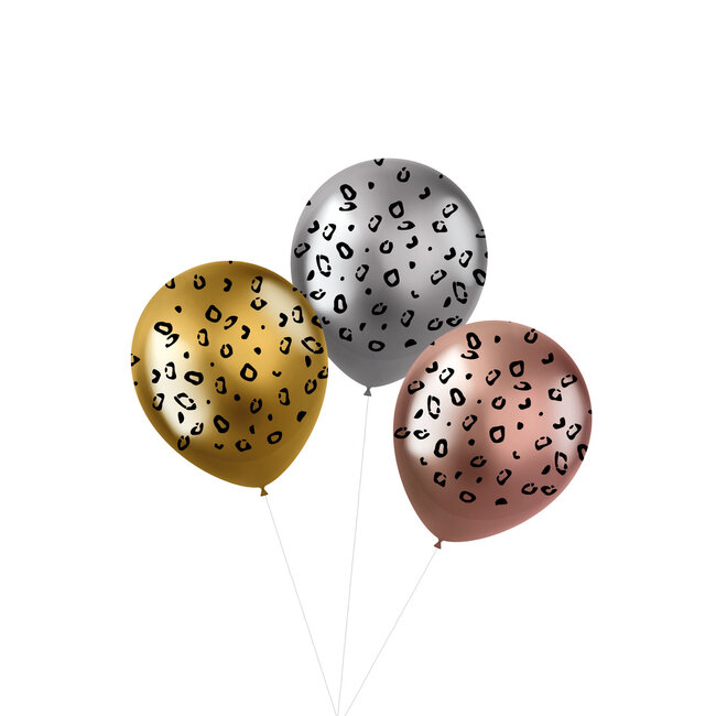 Ballonnen Shimmer Posh Panter - 33cm - 3 stuks
