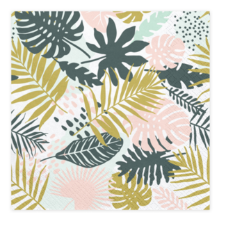Servetten Aloha - Leaves 33x33cm - 20 stuks