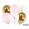 Ballonnen One Year - Licht roze - 6 st- 30cm