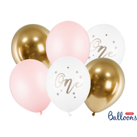 Ballonnen One Year - Licht roze