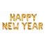 PartyDeco Folieballon Happy New Year - Goud - 422x46cm