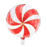 thumb-Folieballon Candy Red-1