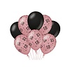 Ballonnen 18 - Rosé Gold & Black - 8 st