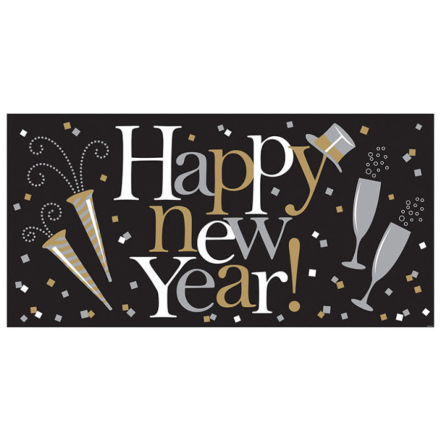 Banner Happy New Year - 165x85cm-1