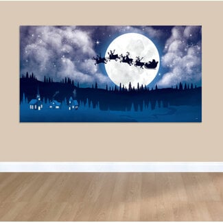 Amscan Scene Setter Add On Santa's Sleigh Plastic - 165 x 85 cm