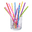 Boland Herbruikbare plastic rietjes 6 kleuren ass. met ragertje