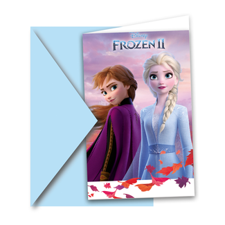 Disney Frozen uitnodigingen - 6 stuks