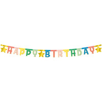 Letterslinger "Happy Birthday" Retro - 1,6 mtr