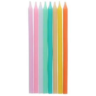 Folat Kaarsen Pastel Meerkleurig 10cm - 24 stuks