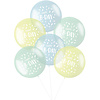 Folatex Ballonnen XL 'Happy Birthday!' Pastel Blauw