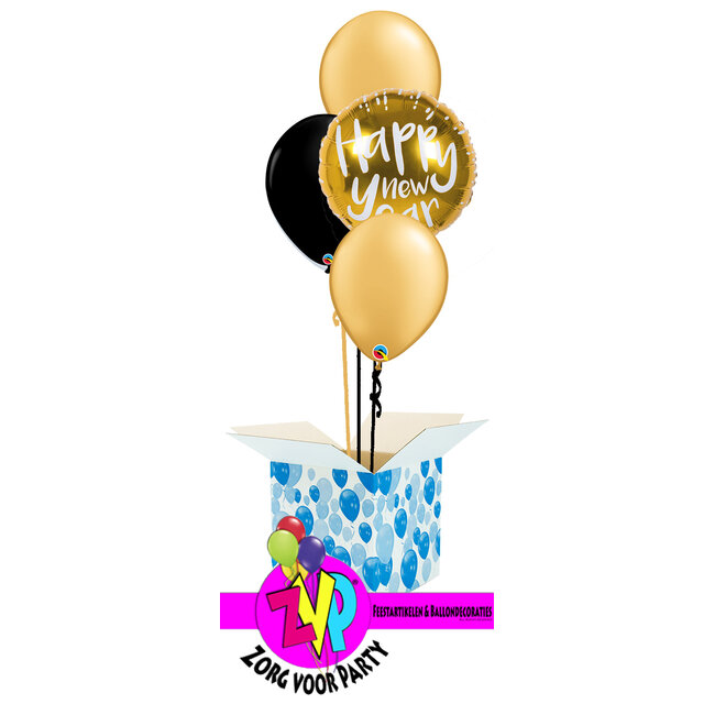 Happy New Year Gold Metallic Set