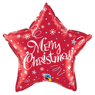 PartyDeco Folieballon Merry Christmas! - 45cm