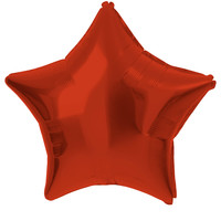 thumb-Folieballon Ster Satijn Rood-2