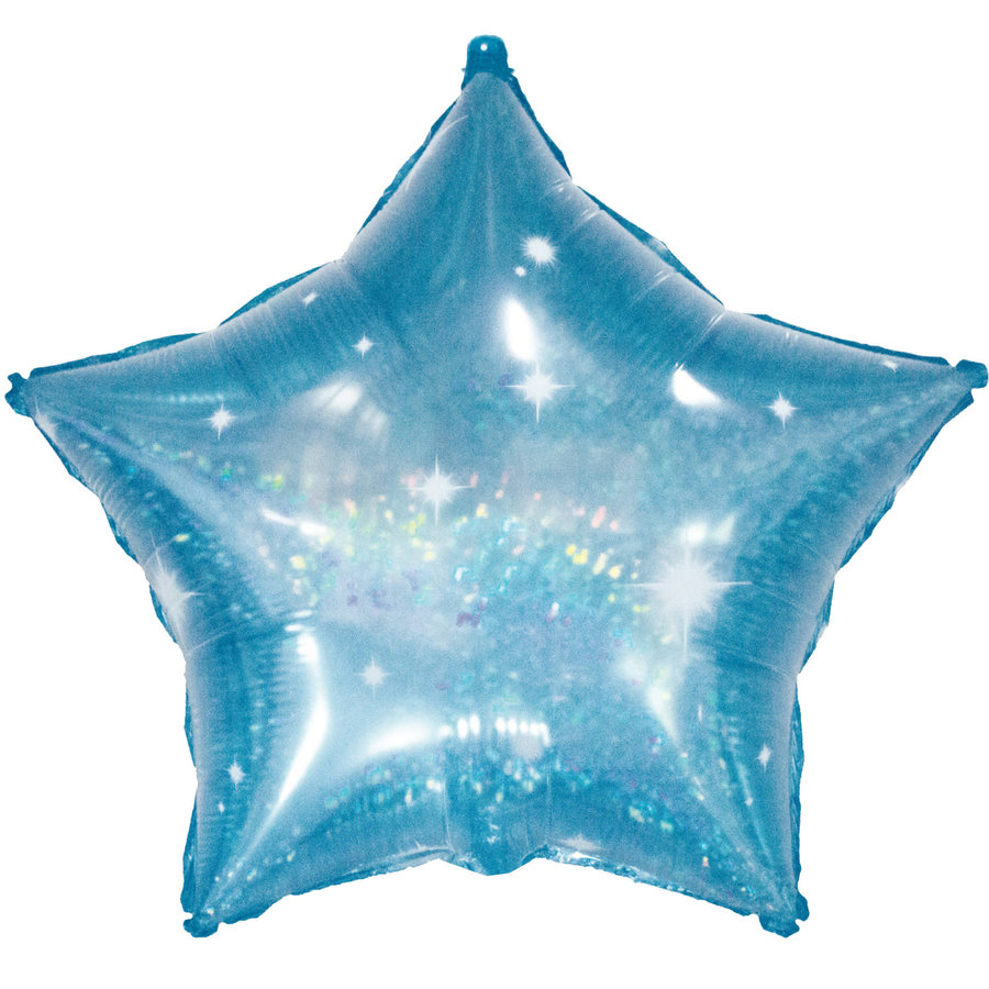 Folieballon Ster Galactic Aqua-2