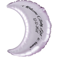 thumb-Folieballon Halve Maan - Pastel roze-4