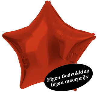 Folatex Folieballon Ster Satijn Rood - 48cm