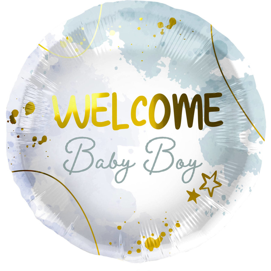 Folieballon Welcome Baby Boy-1