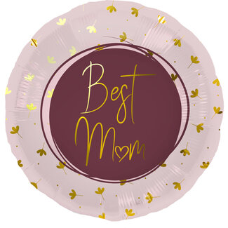 Folatex Folieballon Best Mom Roze - 45 cm