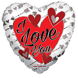 Globos Folieballon - I Love You Arrows - 45cm