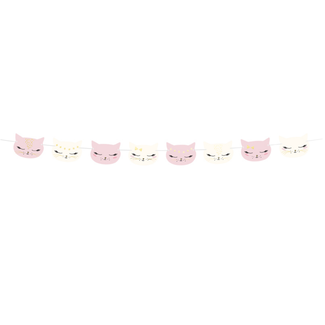 PartyDeco Garland Pink Cat - 1.4 mtr