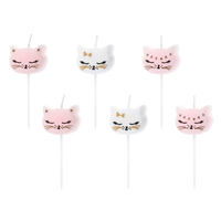 thumb-Kaarsjes Pink Cat-1