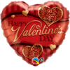 Qualatex Folieballon Valentine's Golden Filigree