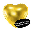 Folieballon Hart Goud