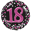 Anagram Folieballon 3D Sparkling Birthday Pink 18